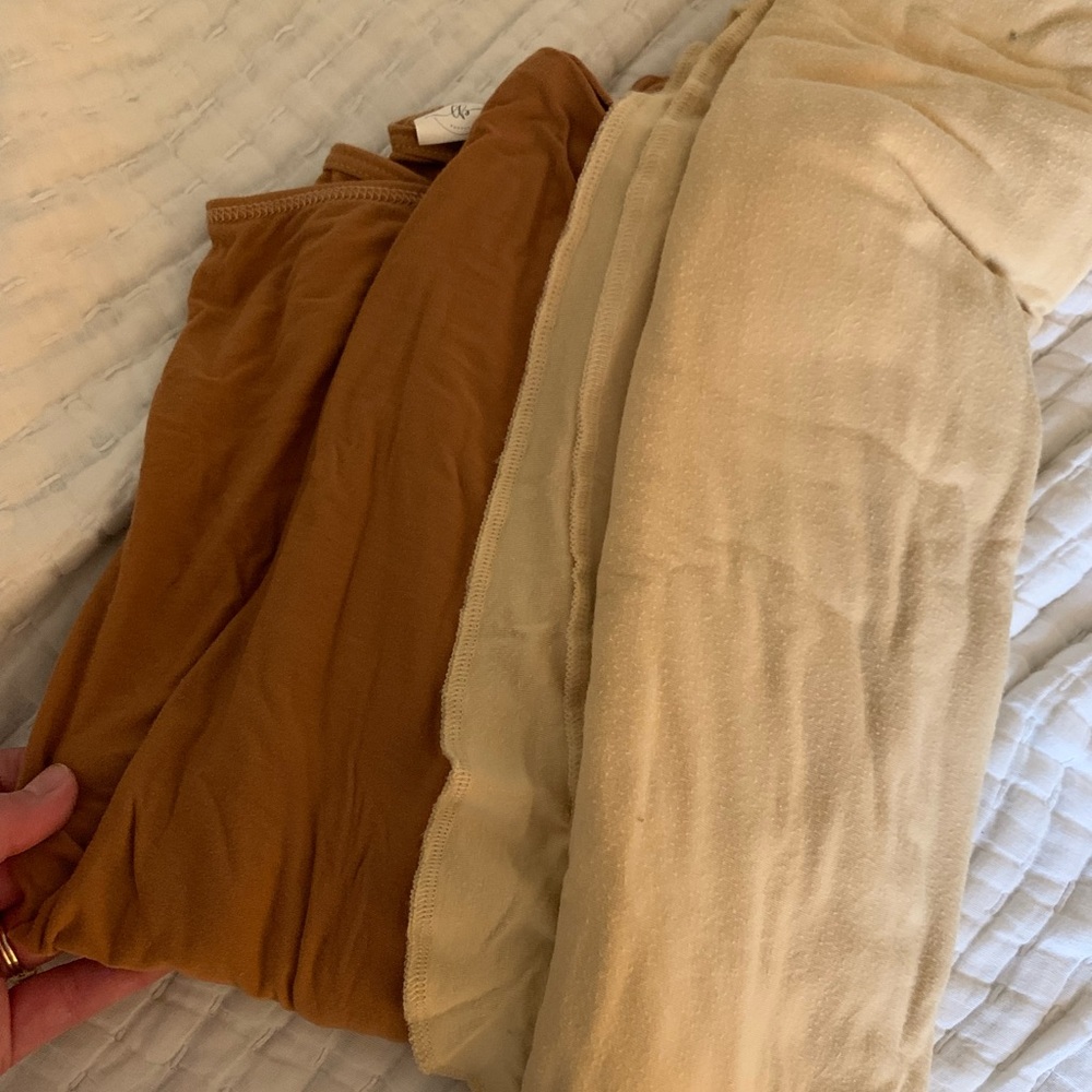 Two bamboo swaddles